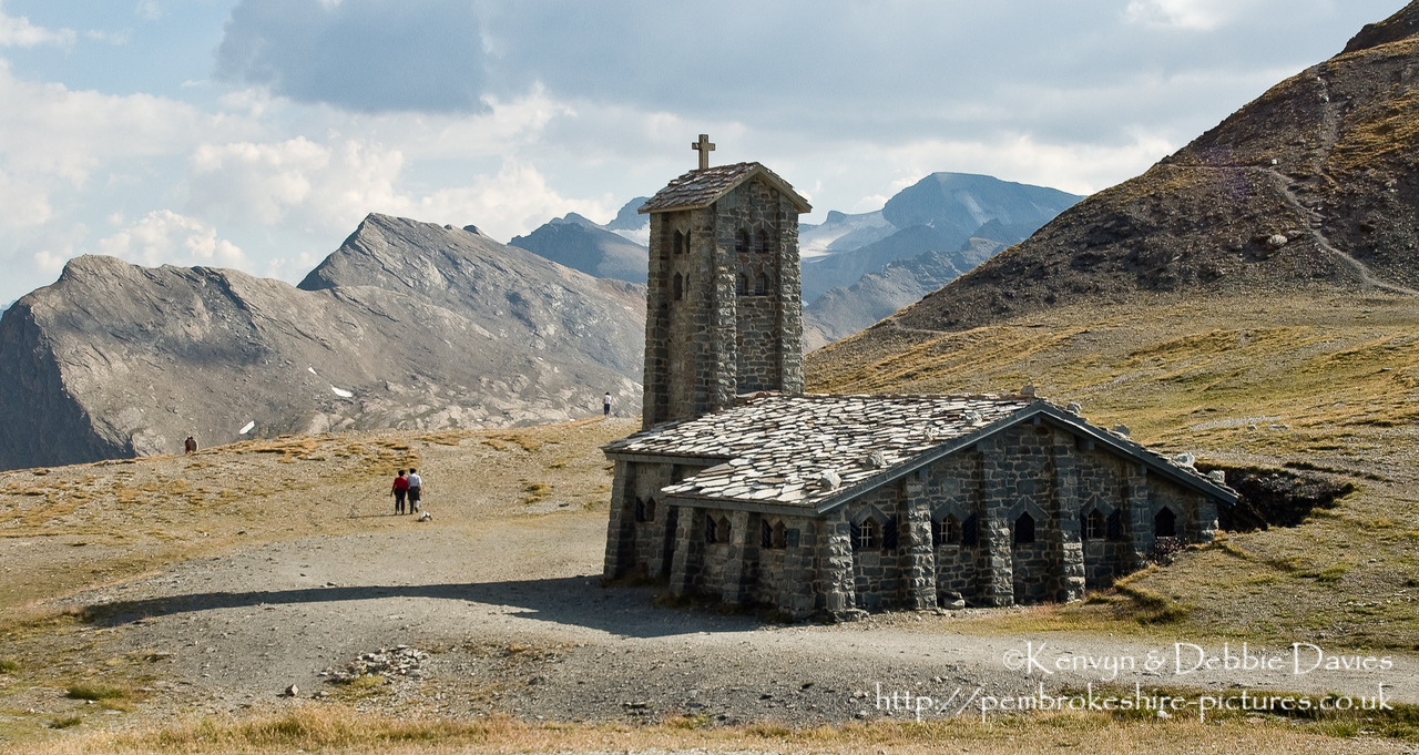 "Notre Dame de Toute Prudence" at Col de l'iseran ( the highest paved mountain pass in the Alps).